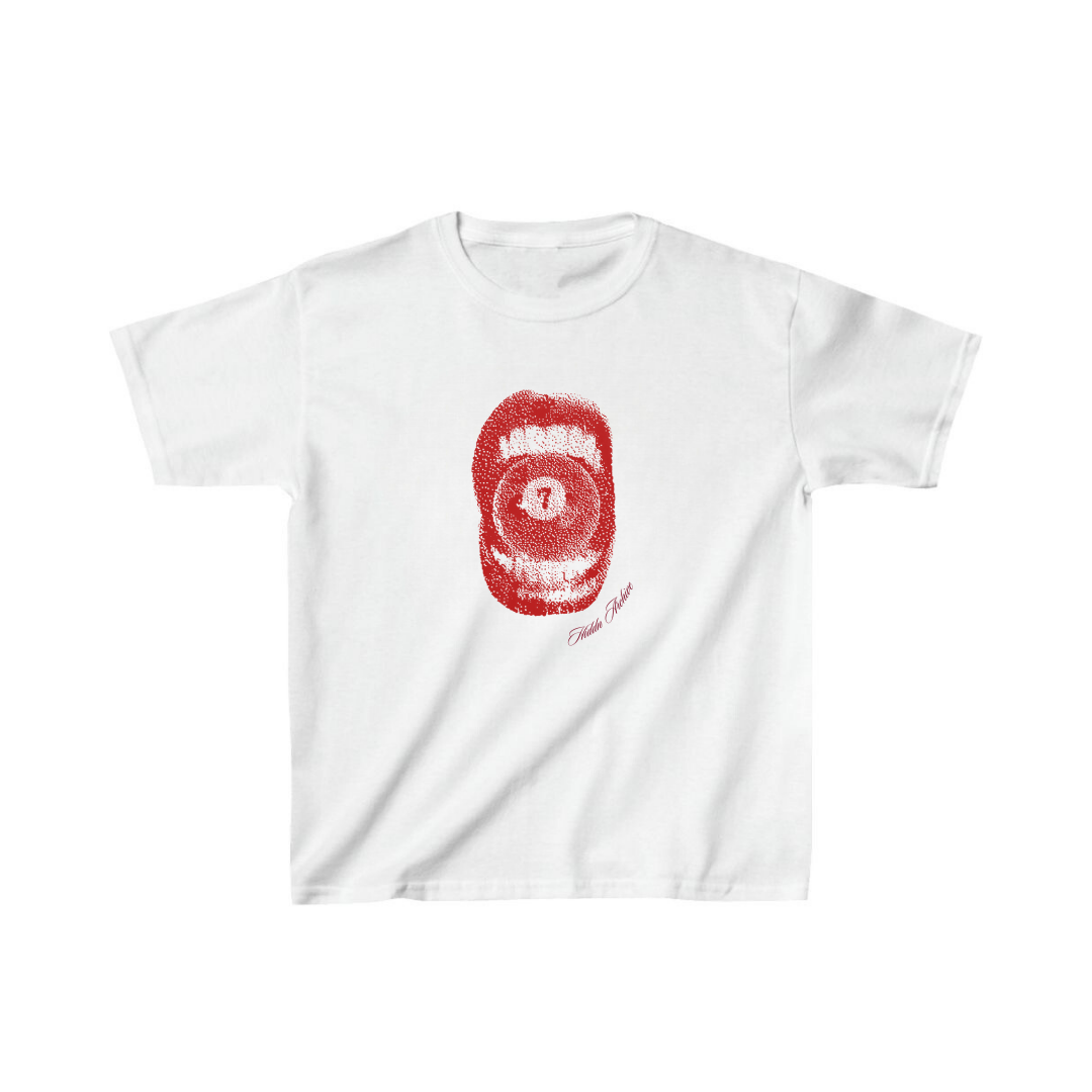 “Red Luck” Hiddn Baby Tee