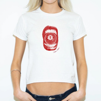 “Red Luck” Hiddn Baby Tee