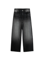 hiddn black baggy washed jeans