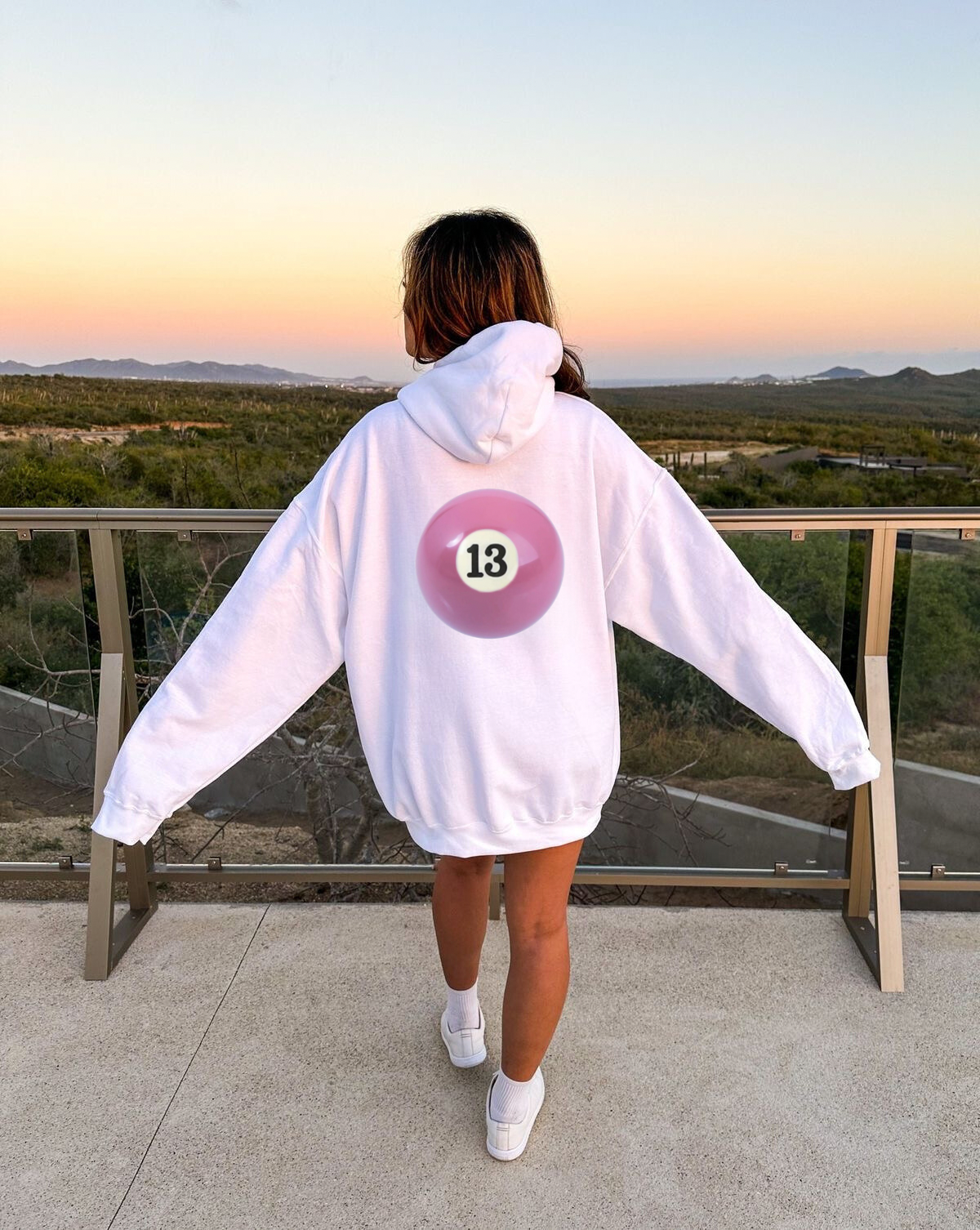 Hiddn Pink Billaird Ball Hoodie