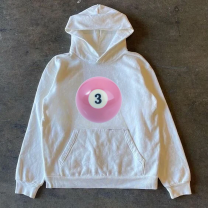 Hiddn Pink Billaird Ball Hoodie