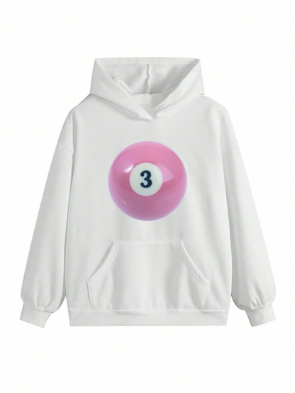 Hiddn Pink Billaird Ball Hoodie