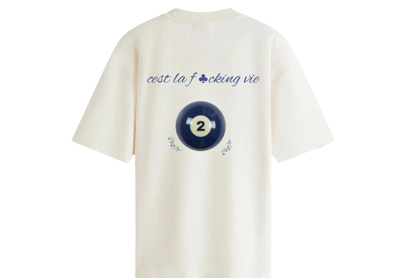 “cest la vie” Oversized box tee