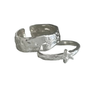 Hiddn Melt Silver Rings