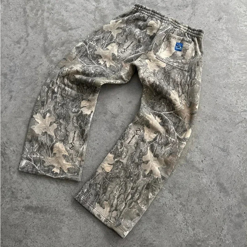 Hiddn Baggy Camo Sweatpants