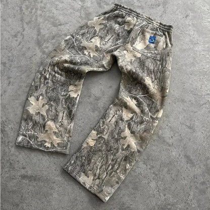 Hiddn Baggy Camo Sweatpants