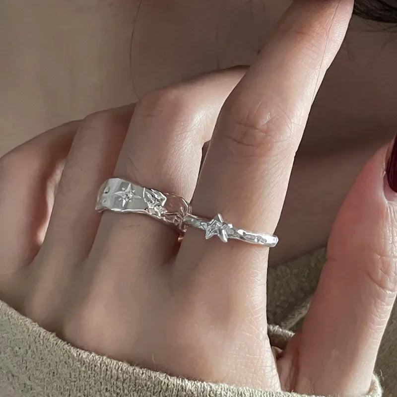 Hiddn Melt Silver Rings