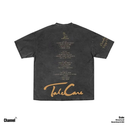 Kanye Albumn Cover Vintage Wash Oversized tee