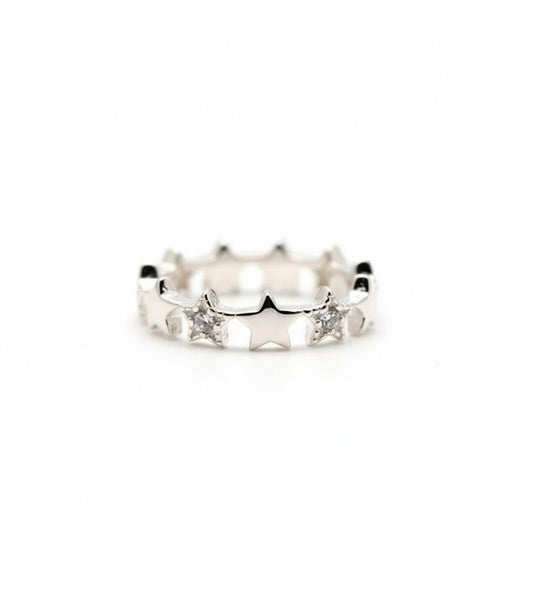 Hidden "Star" Silver ring.