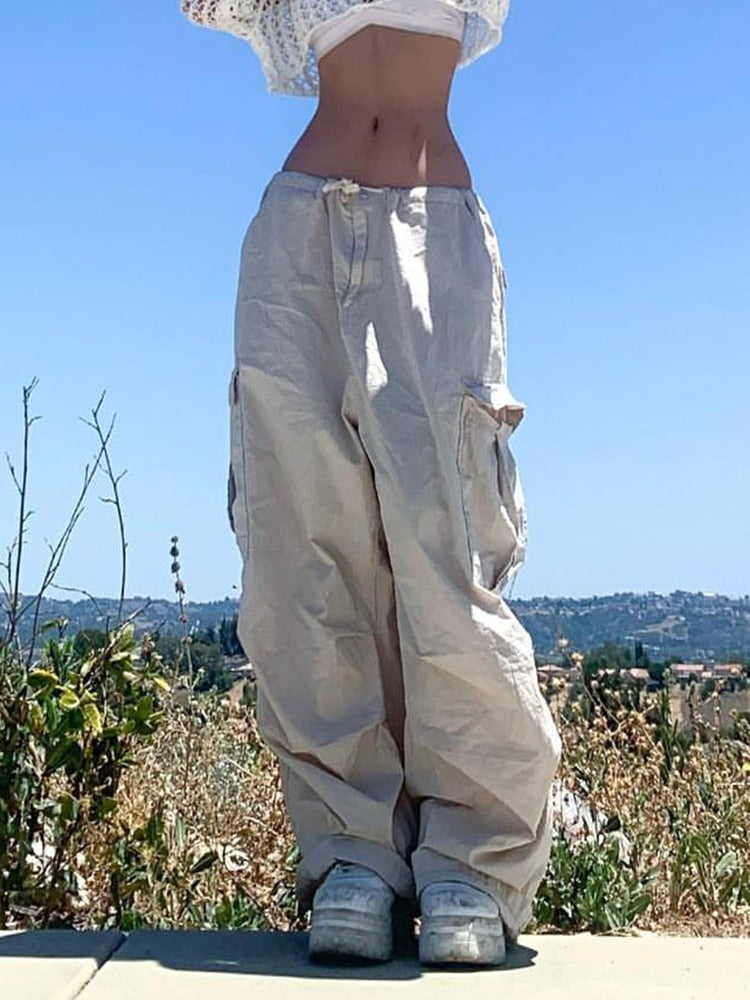 Womens StreetWear Parachute Pants